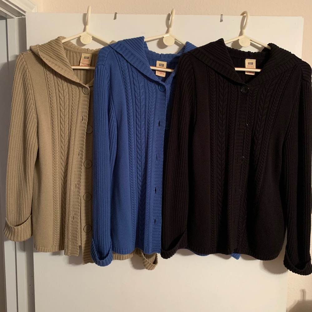 Faded Glory XL Five Button Hooded Sweaters